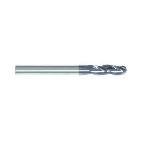 Morse Single End Mill, Ball Nose Center Cutting Regular Length, Series 5969T, 316 Cutter Dia, 2 Overal 92993